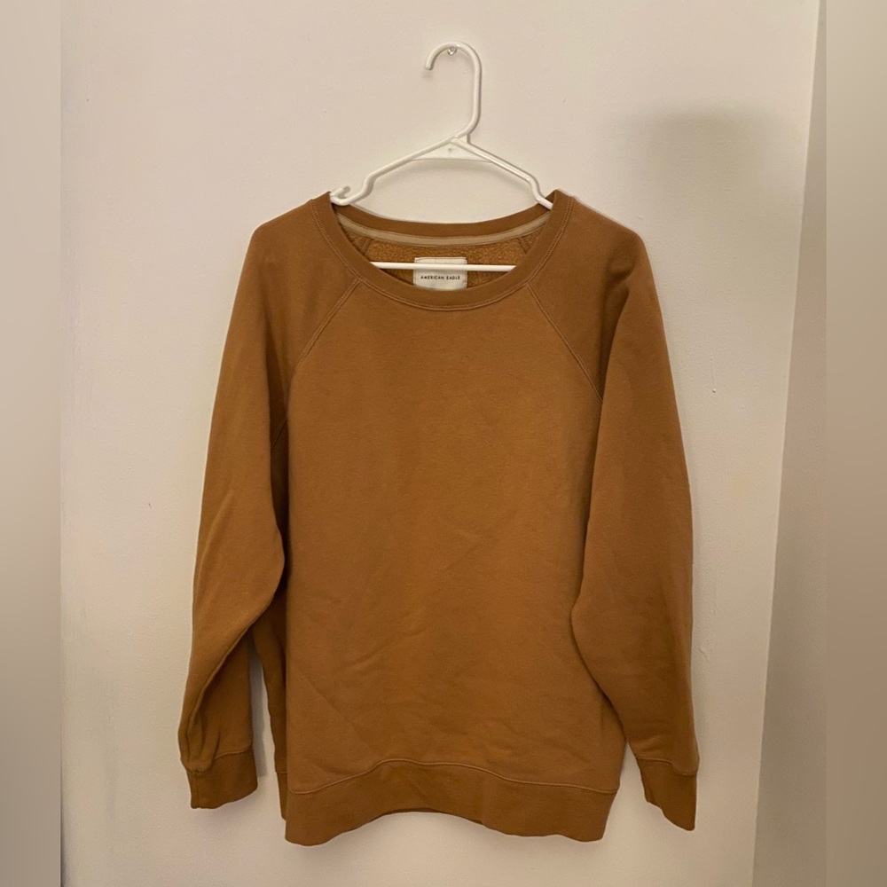 Size L American Eagle Dark Yellow Soft Jegging Fit Crewneck